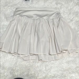 All in Motion Cream Skater Mini Skirt
